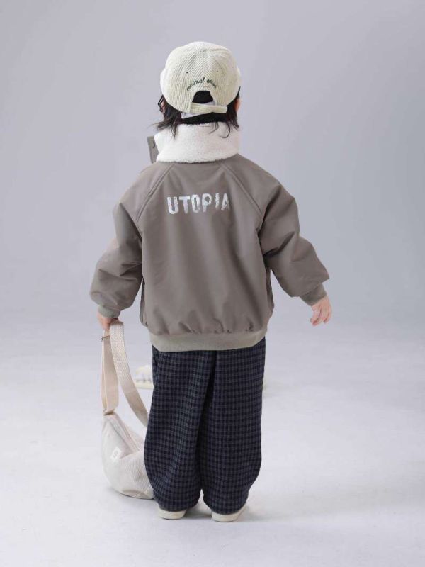 質感防風保暖刷毛拉鍊外套 