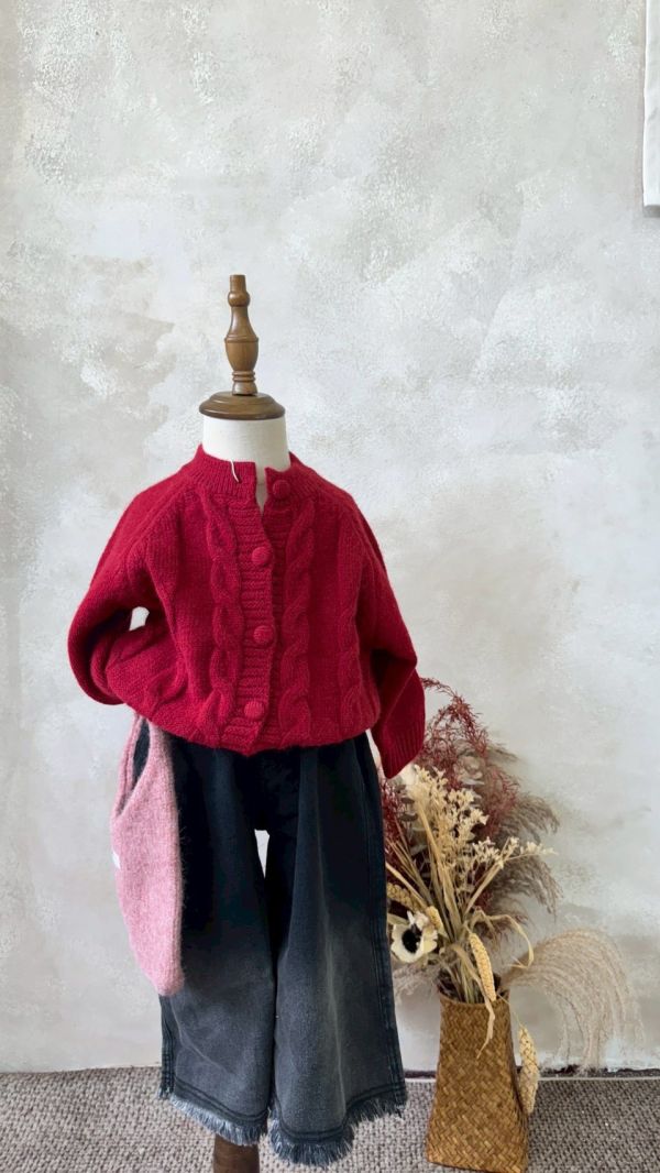 日系漸層刷色抽鬚寬牛仔褲 