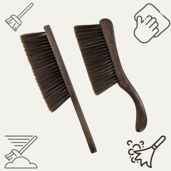 天然清潔｜雞翅木清潔除塵刷 兩款隨機出貨 