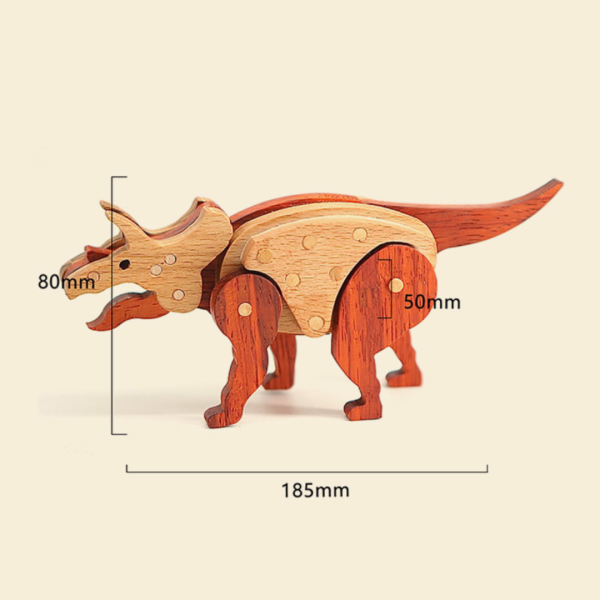 木作DIY｜三角龍(嘴腳可動)DIY材料包 
