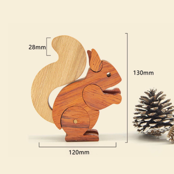 木作DIY｜小松鼠(腳尾可動)DIY材料包 