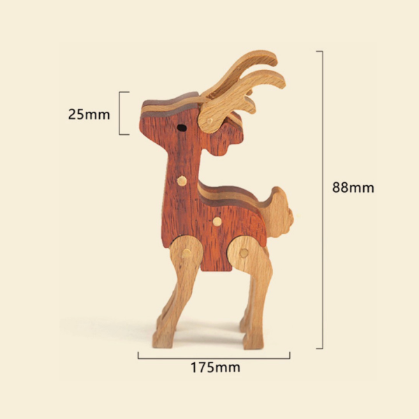 木作DIY｜小鹿(腳角可動)DIY材料包 