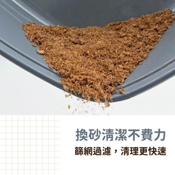 松木砂專用貓砂盆+2.4公斤松木砂2入 貓砂盆,松木砂貓砂盆,雙層貓砂盆,防濺砂貓砂盆,貓便盆