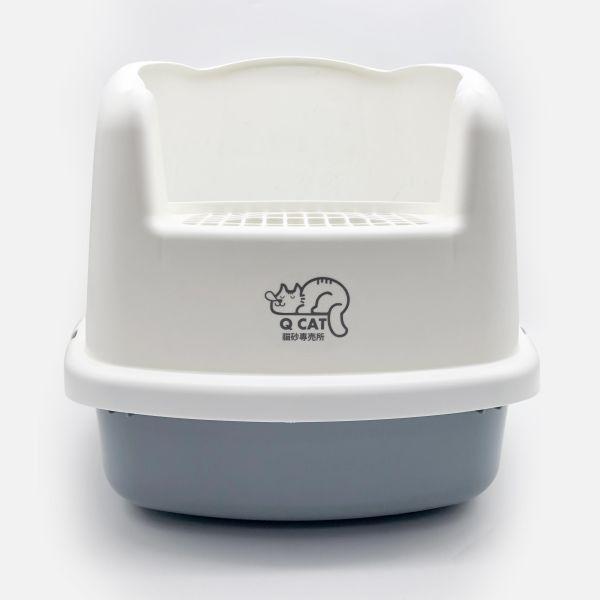 松木砂專用貓砂盆+2.4公斤松木砂2入 貓砂盆,松木砂貓砂盆,雙層貓砂盆,防濺砂貓砂盆,貓便盆