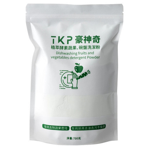 【TKP植萃酵素】蔬果、碗盤清潔粉(補充包700g) 