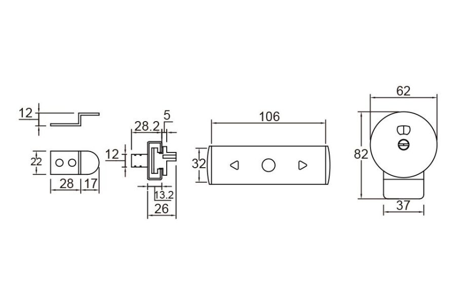 不銹鋼指示鎖(有拉把) 