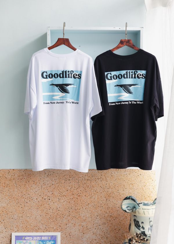 Good life印花短袖上衣 
