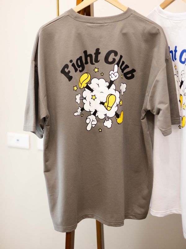 Fight club印花短袖上衣 