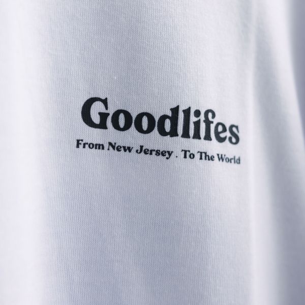 Good life印花短袖上衣 