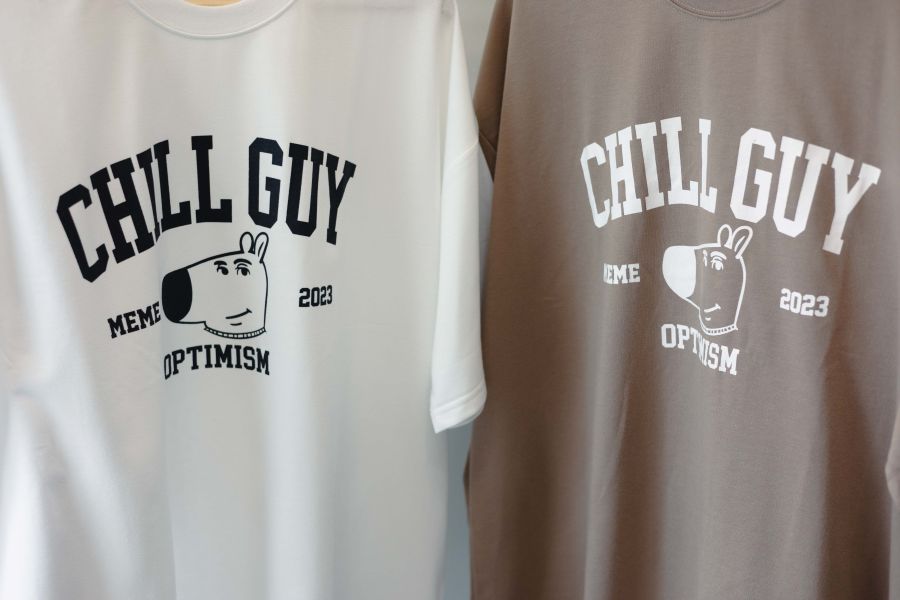 Chill Guy印花短袖上衣 