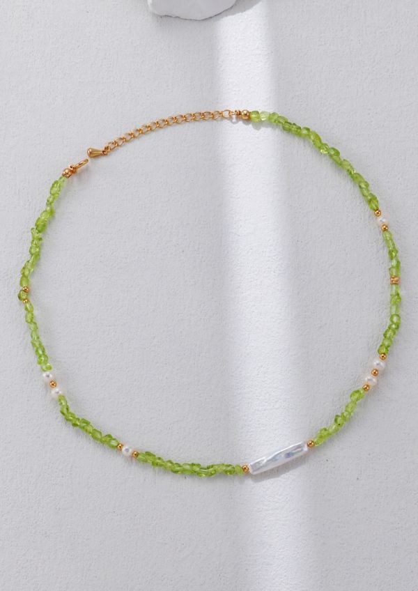 Peridot 招財綠光項鍊手鍊/項鍊 