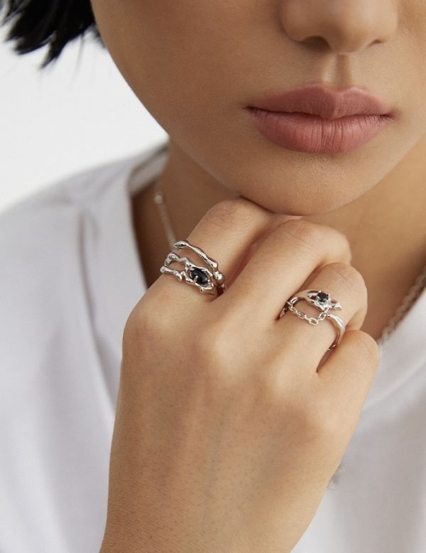 Noira｜黑色鋯石戒指 