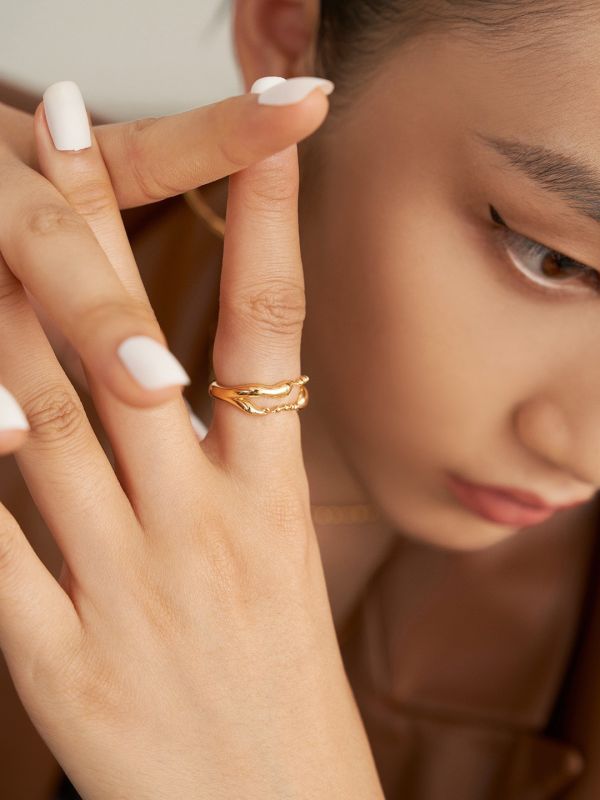 Badie 液態系列水珠戒指 
