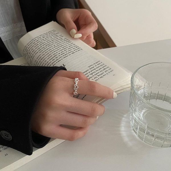 Mirel ｜S925通體純銀愛心戒指 