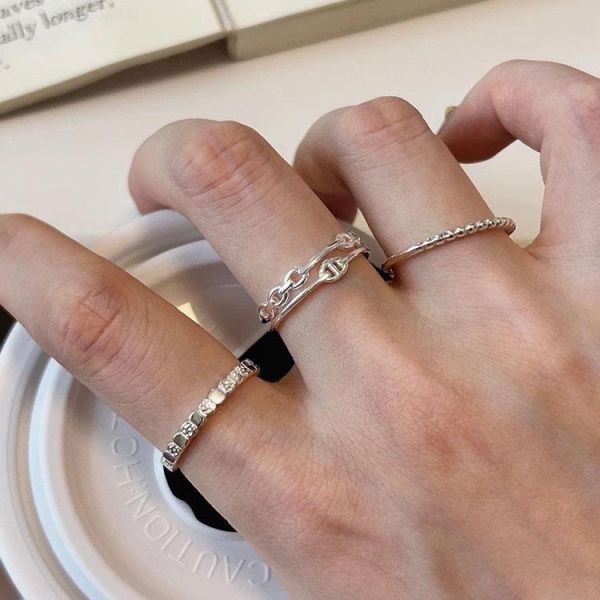 Mirel｜S925純銀雙層豬鼻戒指 