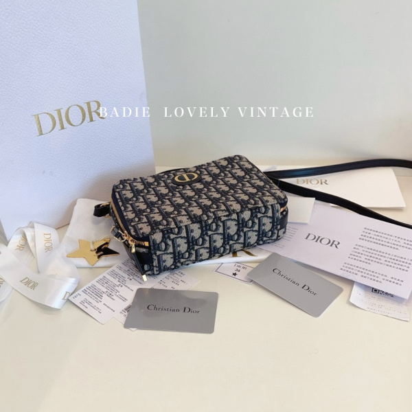 Dior Caro老花相機包 盒子包 