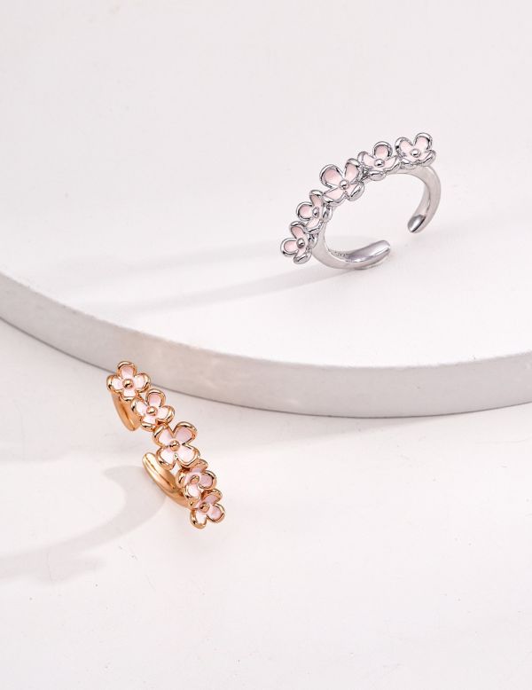 Lume｜花開滴釉戒指 