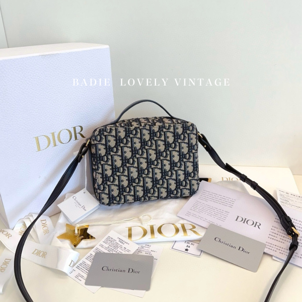 Dior Caro老花相機包 盒子包 