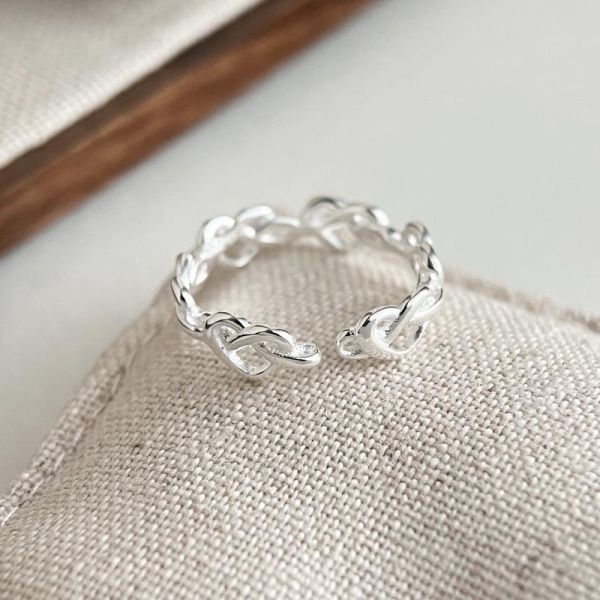 Mirel ｜S925通體純銀愛心戒指 