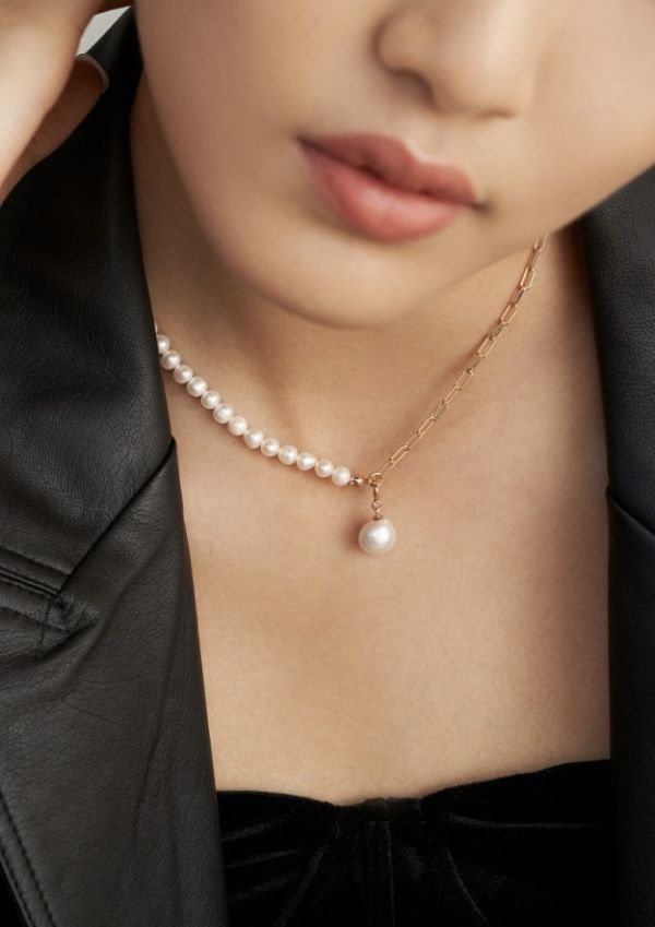 Velora｜巴洛克純白項鍊 