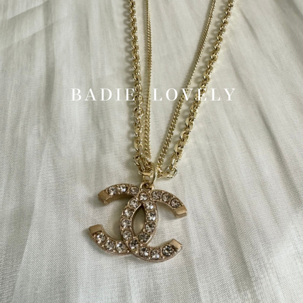 Chanel 金色水鑽雙層鍊 Chanel Vintage 金色水鑽雙層鍊