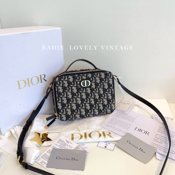 Dior Caro老花相機包 盒子包 