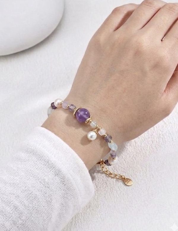 轉運紫羅蘭紫晶手鍊 