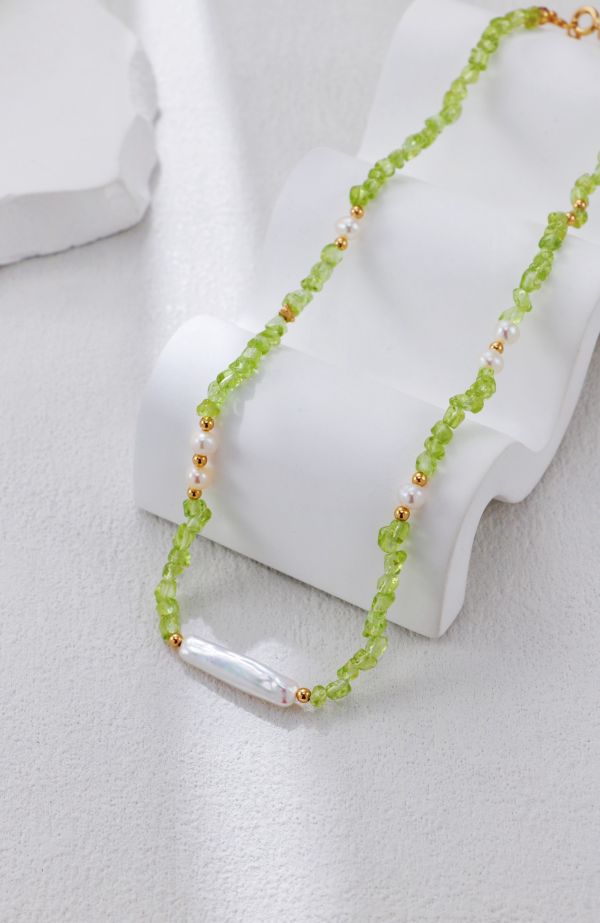 Peridot 招財綠光項鍊手鍊/項鍊 