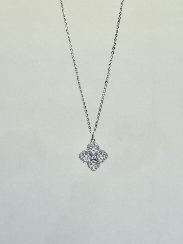 純銀四葉幸運草項鍊 