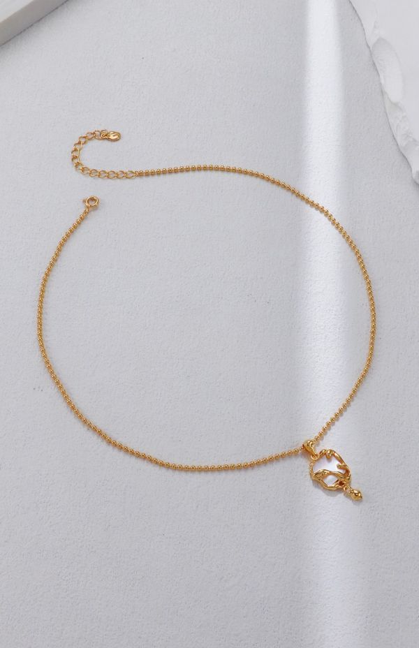 Mirel｜晨霧白貝項鍊 