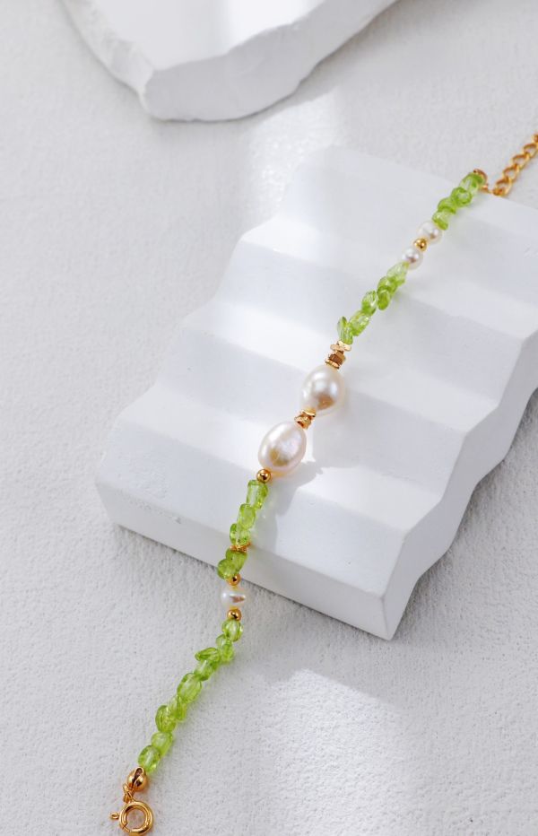 Peridot 招財綠光項鍊手鍊/項鍊 