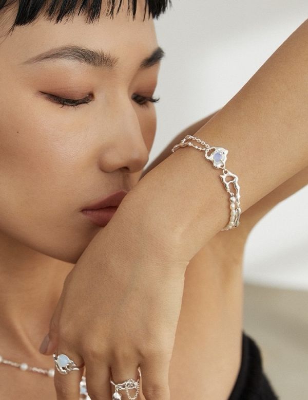 Dawn｜晨光暖心｜純銀蛋白石手鍊 