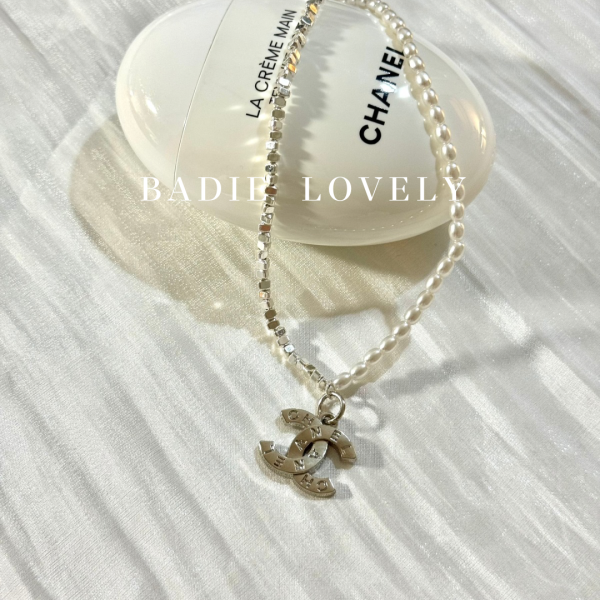 Chanel銀珠輕舞康朋項鍊 