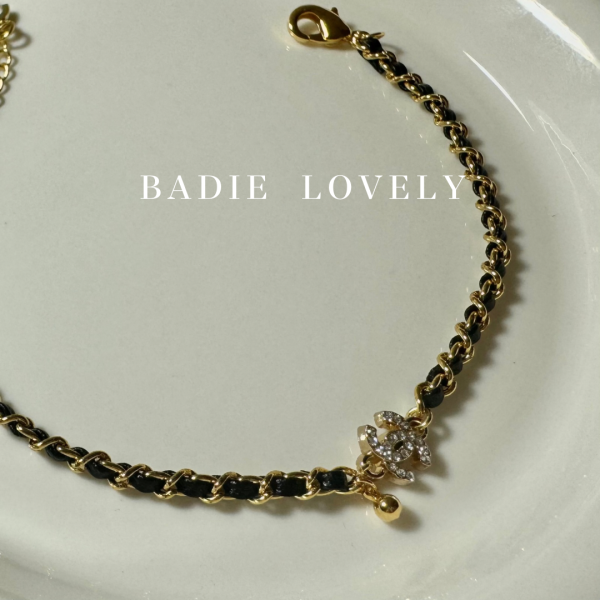 Chanel金色水鑽皮穿手鍊 Chanel金色水鑽皮穿手鍊