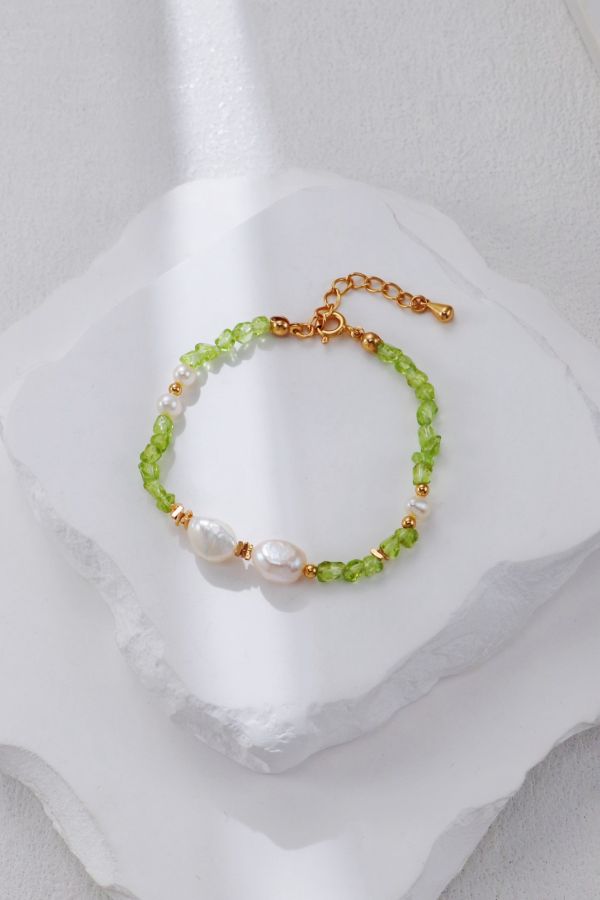 Peridot 招財綠光項鍊手鍊/項鍊 