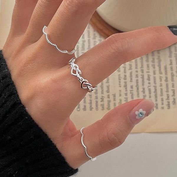 Mirel ｜S925通體純銀愛心戒指 