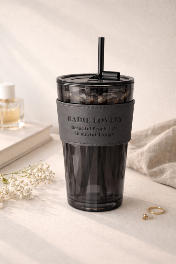 黑曜色玻璃水杯 