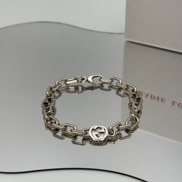 Gucci純銀手鏈 