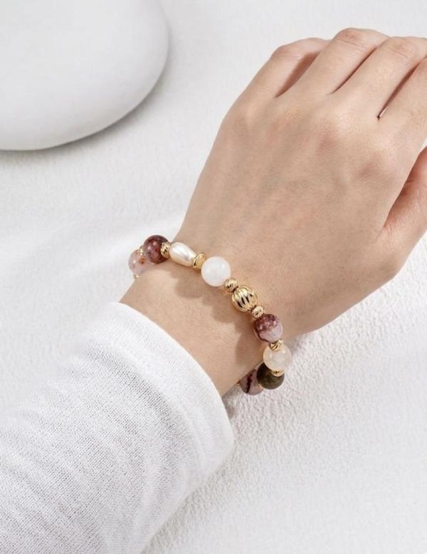 桃花吸引水晶手鍊 