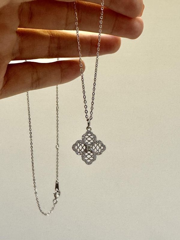 純銀四葉幸運草項鍊 