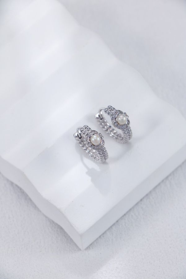 Elyra｜珍珠星辰耳環 