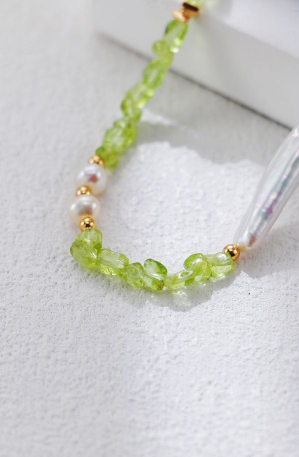 Peridot 招財綠光項鍊手鍊/項鍊 