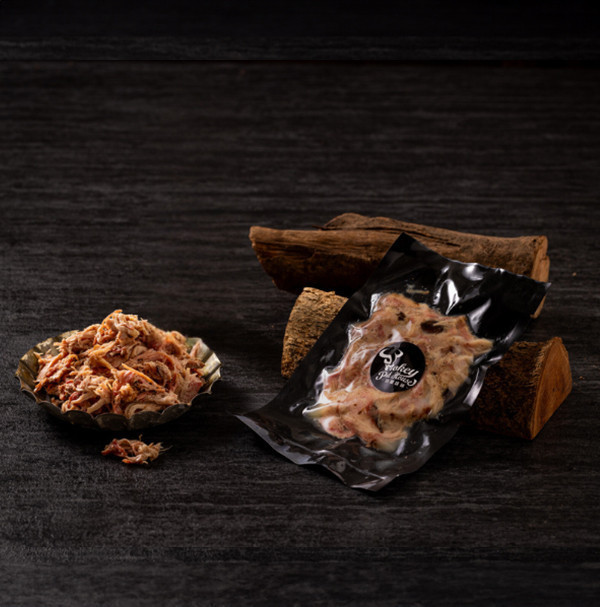 慢烤香嫩手撕豬 (200g)｜加熱即食 坑屋煙燻,坑屋,手撕豬肉,煙燻手撕豬,加熱即食豬肉,美式煙燻豬肉,煙燻肉品推薦