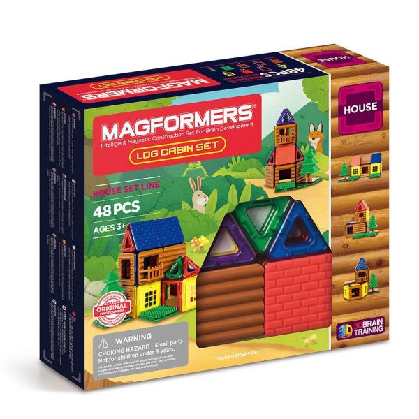 Magformers磁性建構片-小木屋建造家(啟發3D空間建構概念 