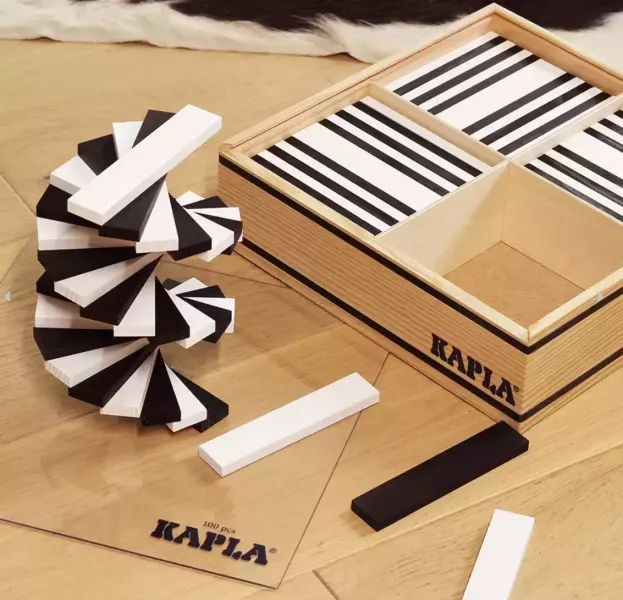 KAPLA |BLACK AND WHITE CASE - 黑白組 (100入) 