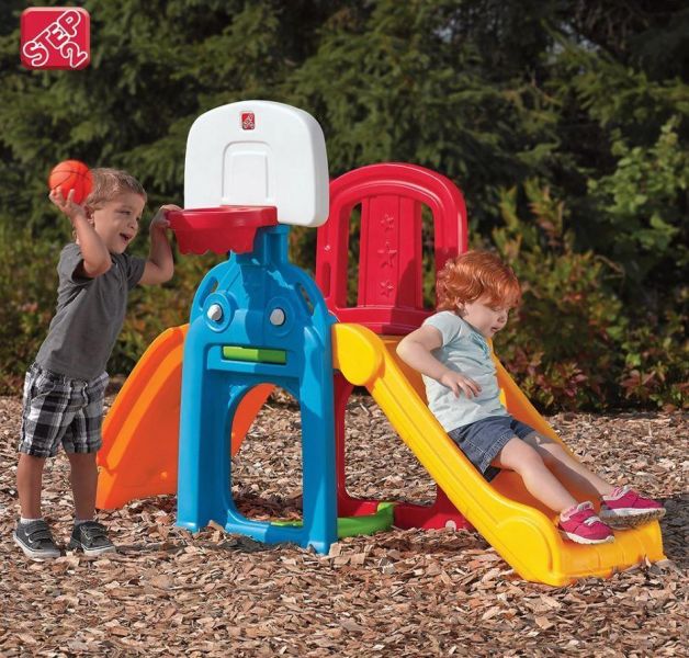 【美國 STEP2】運動攀爬滑梯 