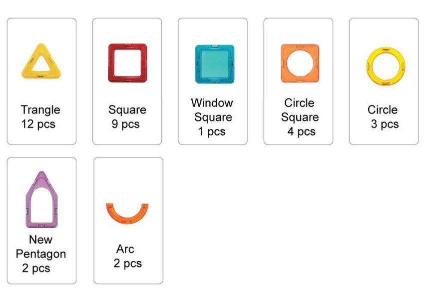 MAGFORMERS磁性建構片-創意多變盒 