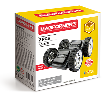 MAGFORMERS磁性建構片-62片裝***贈(專用輪架包+摩天輪支架Plus) 