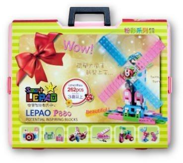 LEPAO 樂寶潛能開發積木-粉彩盒262片裝 