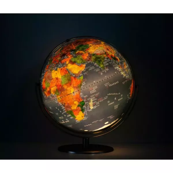 17吋NASA衛星空照地球原貌立體浮雕發光地球儀 